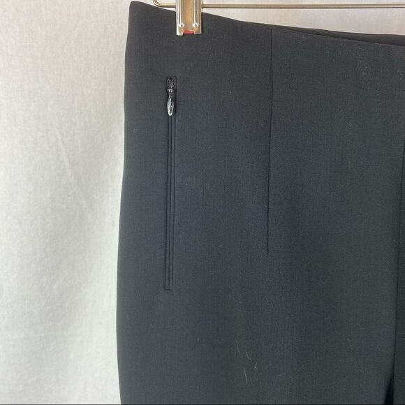 Akris Black Side Zip Straight Leg Trouser Pants 6 - Picture 4 of 7